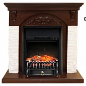 Каминокомплект Royal Flame Bern мелкий сланец (темный дуб)+Fobos FX Black